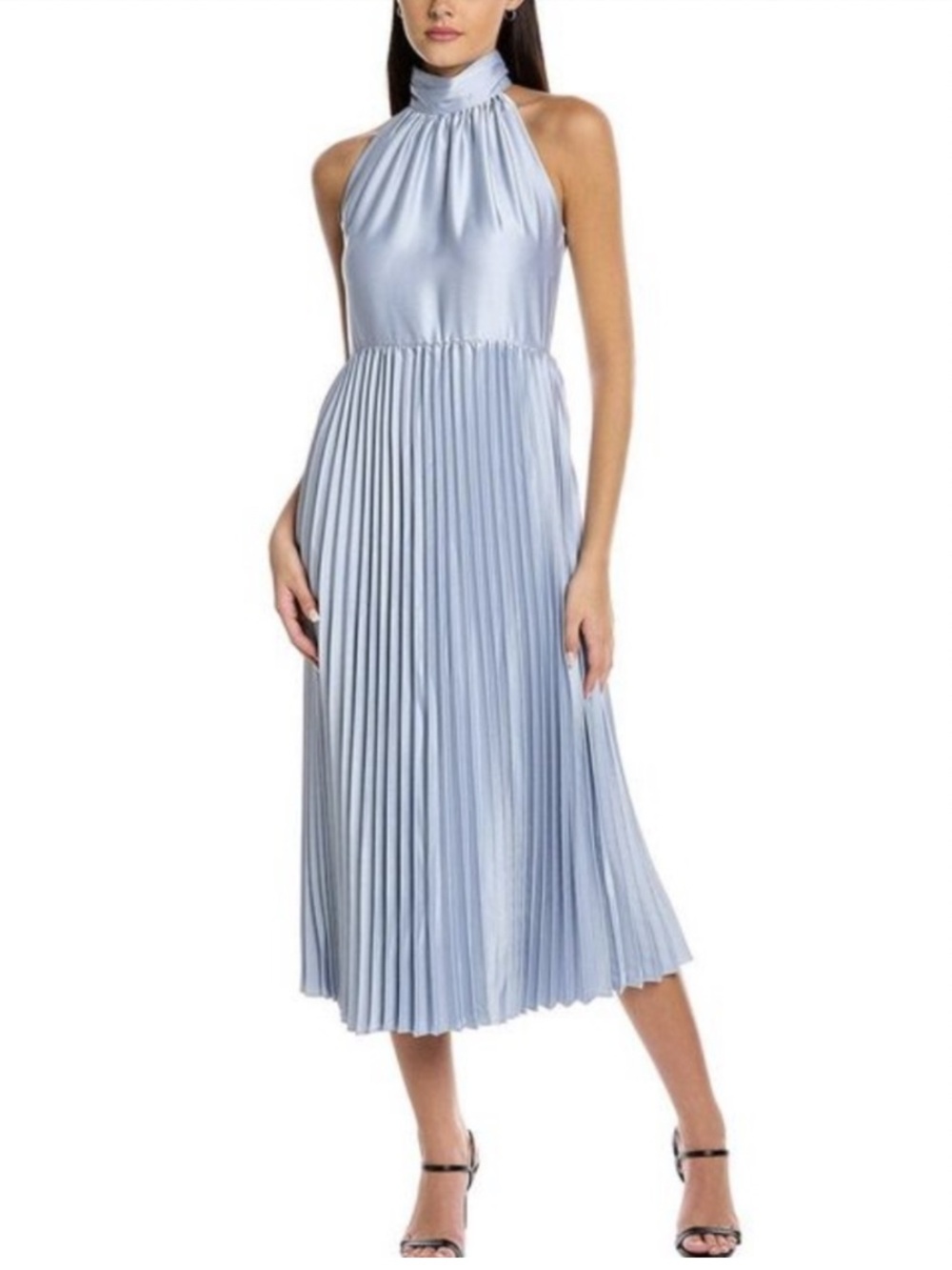 Taylor Dress Halter Pleated Long evening New
